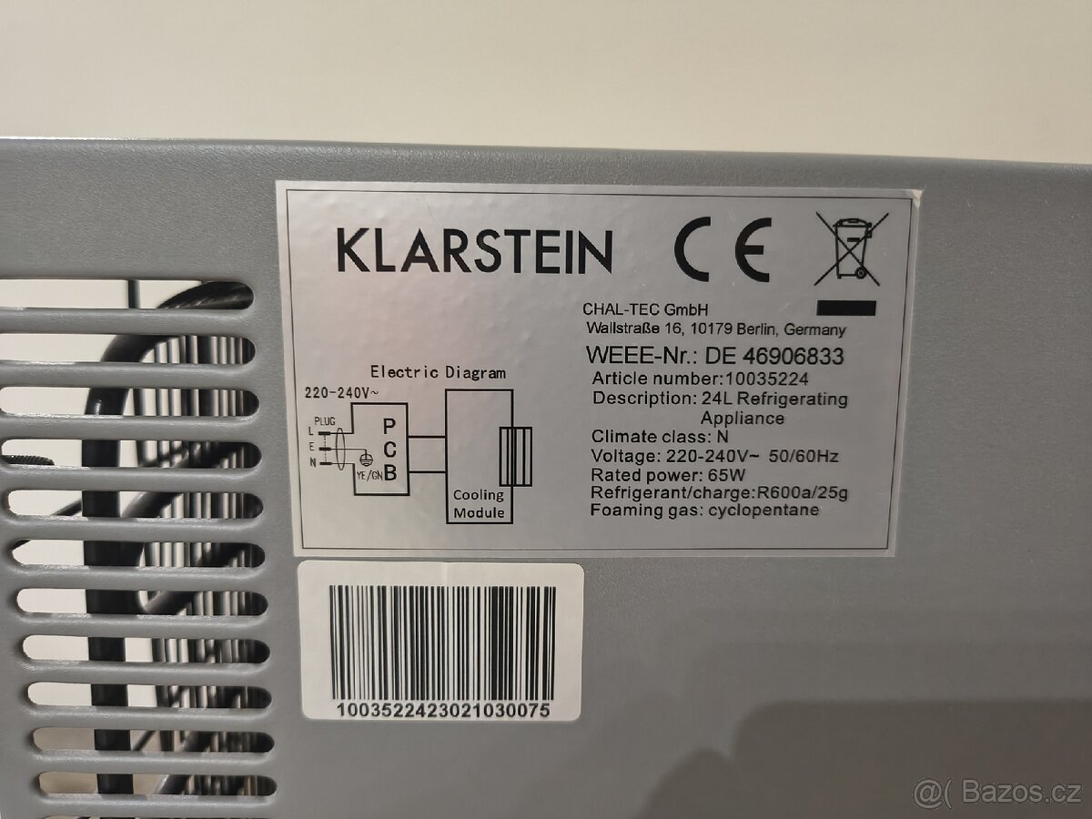 Minilednice Klarstein 24L - 6