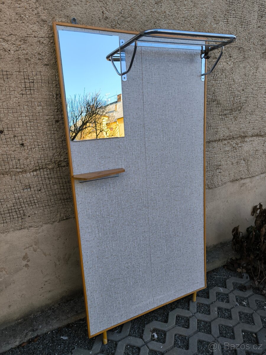 Retro předsíňová stěna, věšák - Brusel 60. léta - 6
