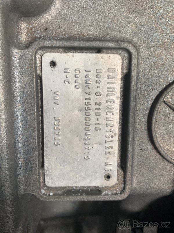 prodám repasovanou převodovku MB G210-16 - 6