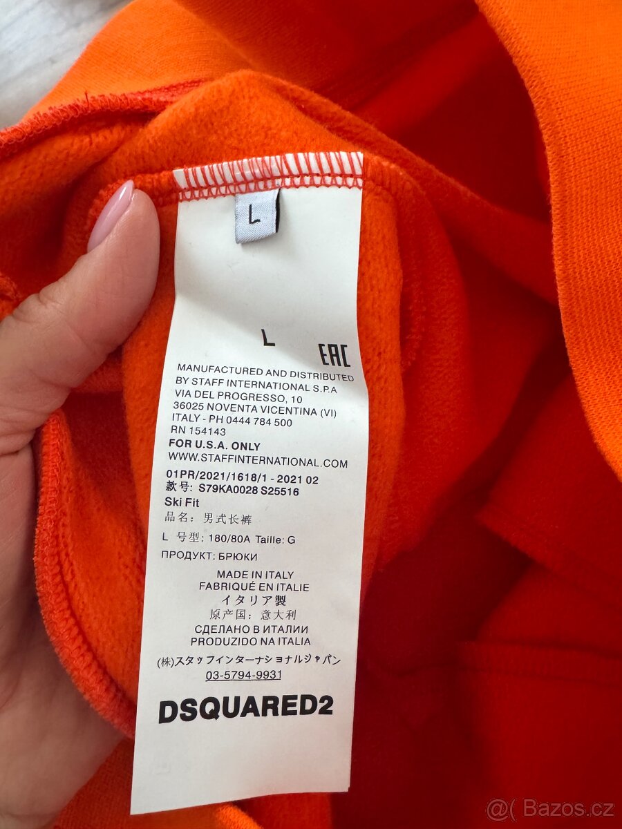 Panske oranžové tepláky Dsquared2 - 6