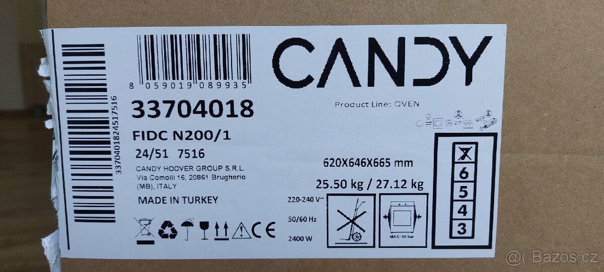 Vestavná trouba Candy FIDC N200 - 6