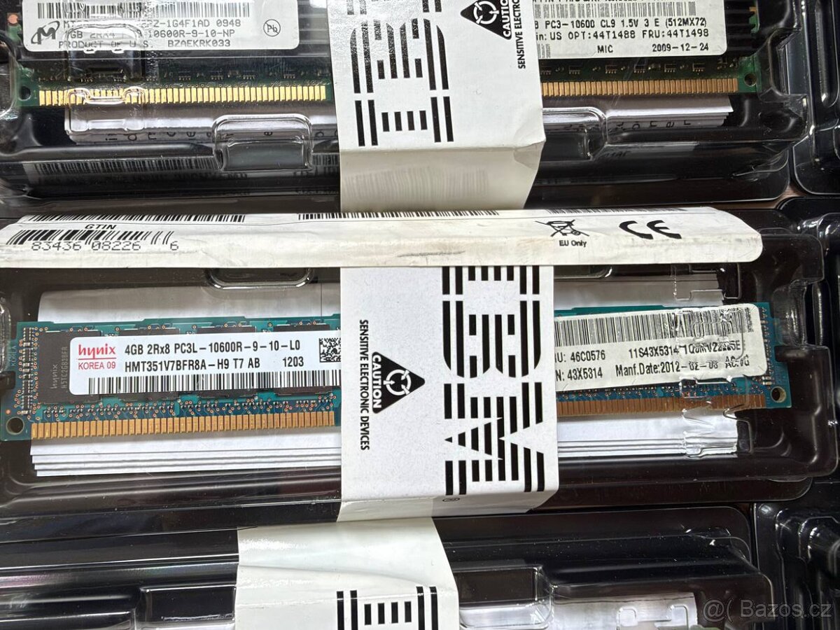 Serverová RAM 4GB DDR3 ECC RDIMM 1333 MHz - 64 ks - 6