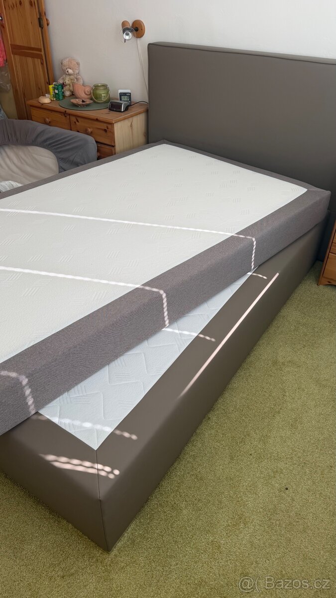 Postel 120x200 + matrace + topper - 6