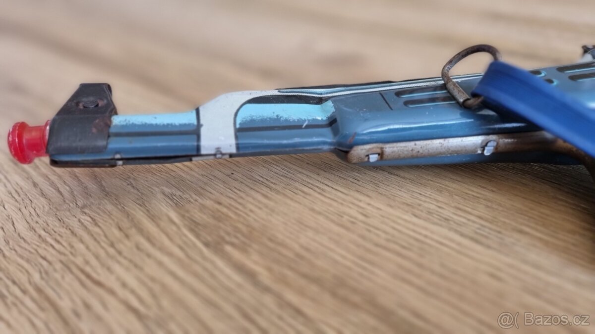 Stará hračka plechový samopal - 6