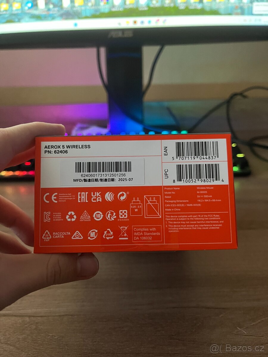 SteelSeries Aerox 5 Wireless - NOVÁ - 6