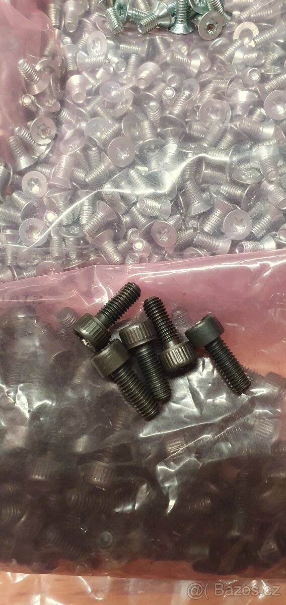 Spojovací materiál, šrouby, imbusy, x set kusů - 6