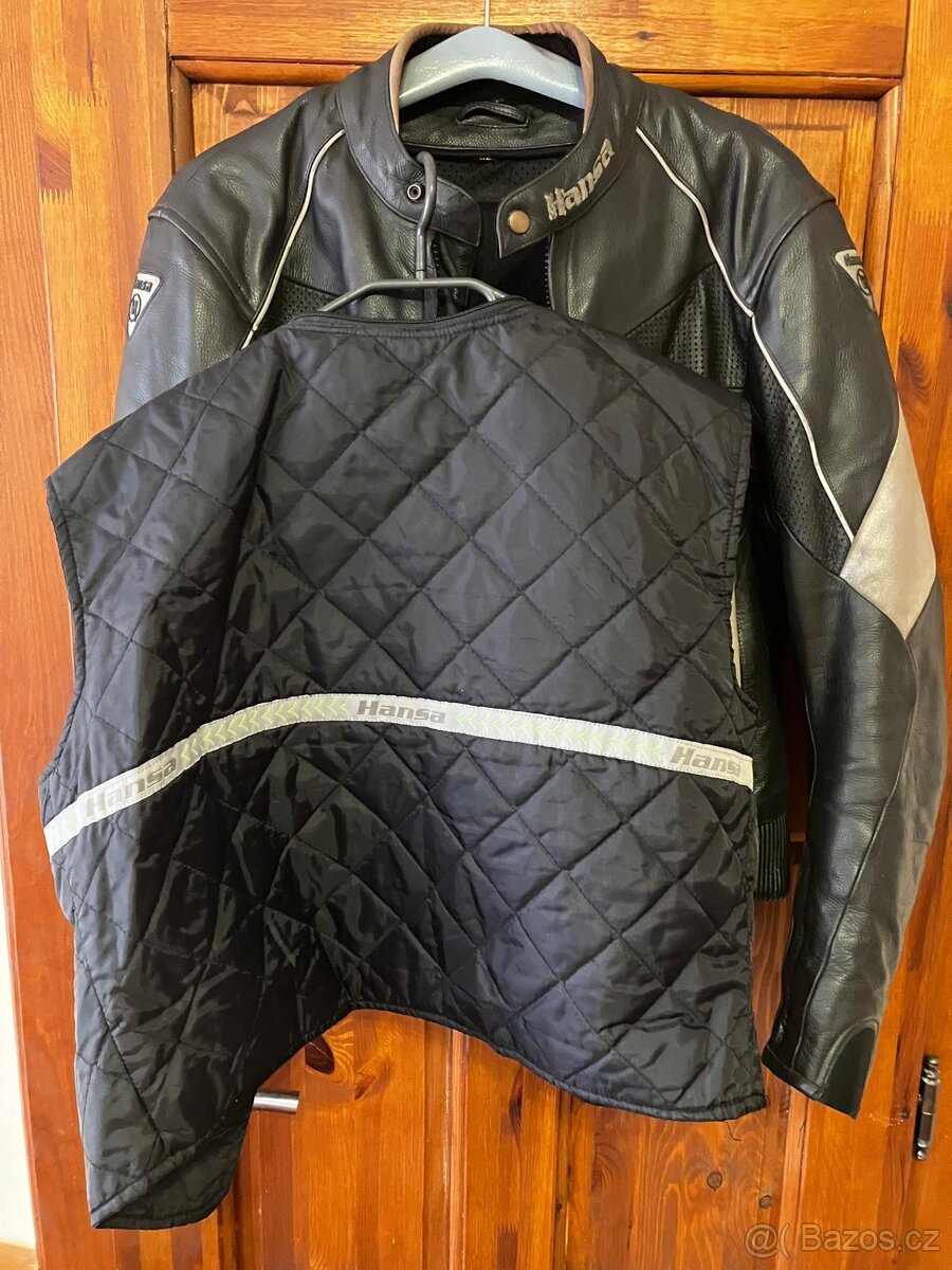 Kožená bunda na moto Hansa - 6