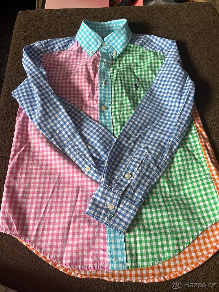 Sako, svetr a košile Ralph Lauren, svetr Gant vel.8-10let - 6