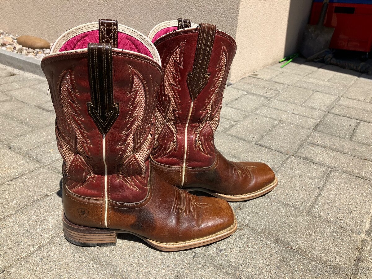 Westernové boty HKM a Ariat - 6
