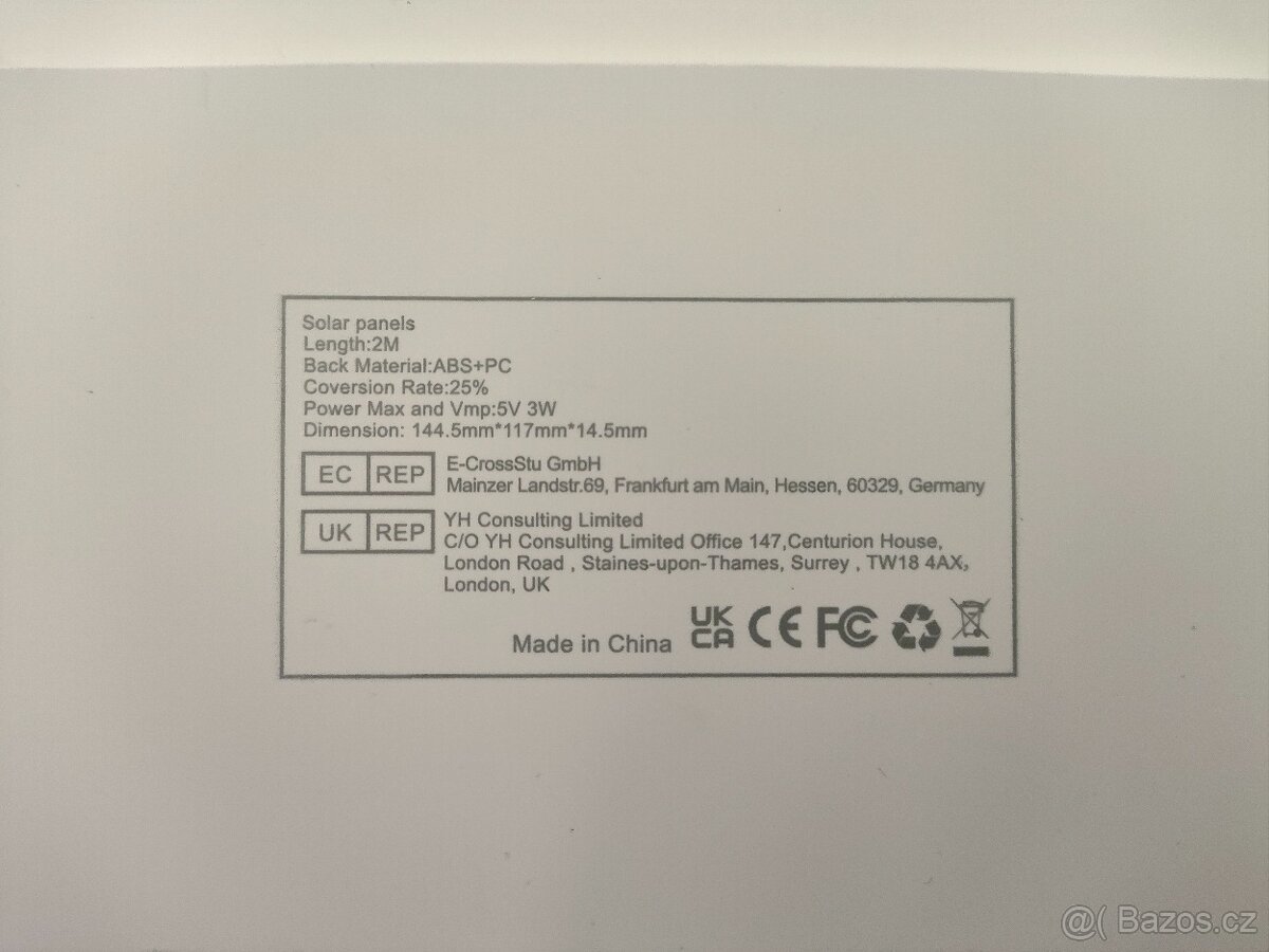 #L0454 Solárny panel USB-C 5V 3W - 6