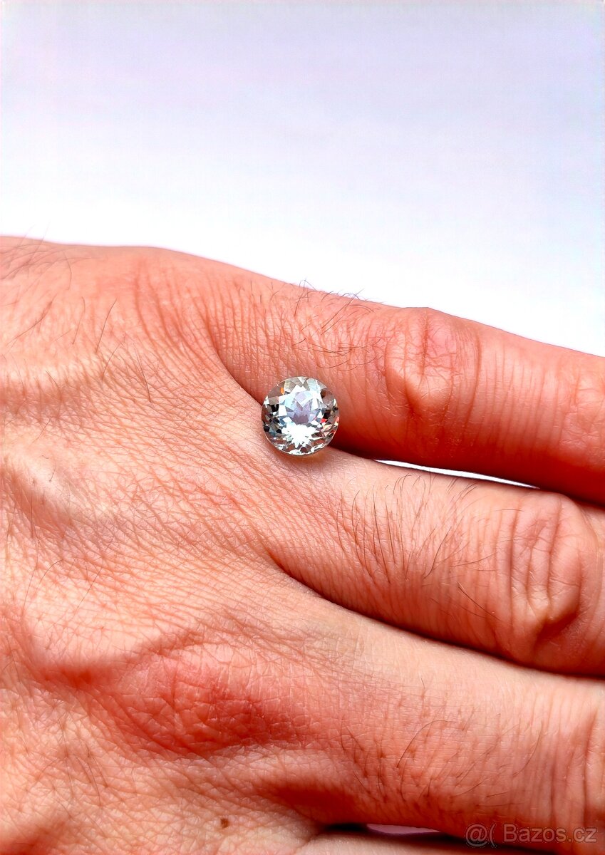 Akvamarín-2,90 ct. + ČGL certifikát - 6