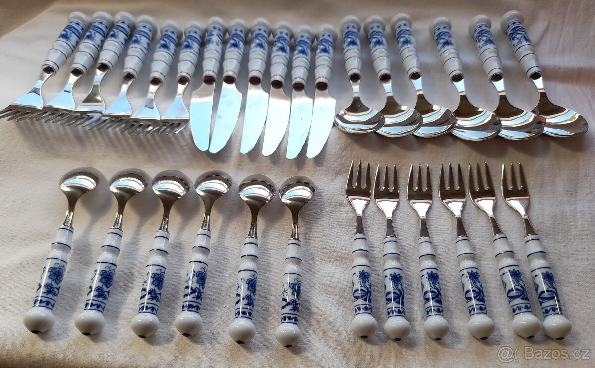 prodám DDR cibulák příbor soupravu / i jednotlivě - 6