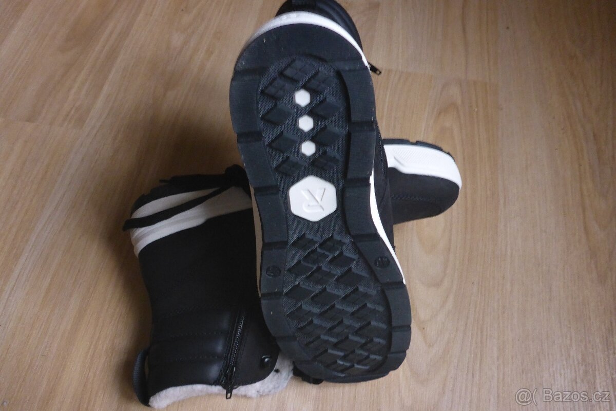 nové zimni boty Rieker, kůže, ovčí vlna - 6