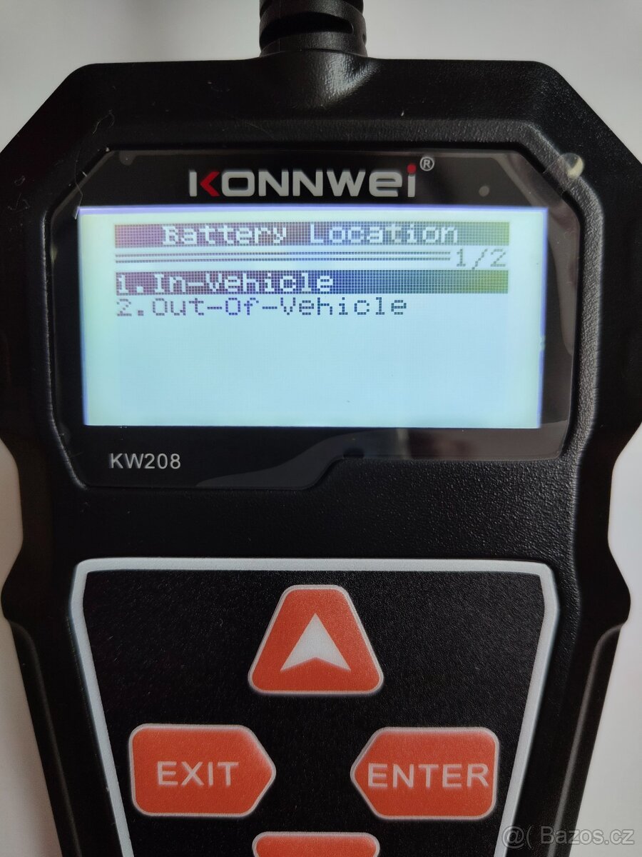 Tester autobaterie KONNWEI KW208. - 6