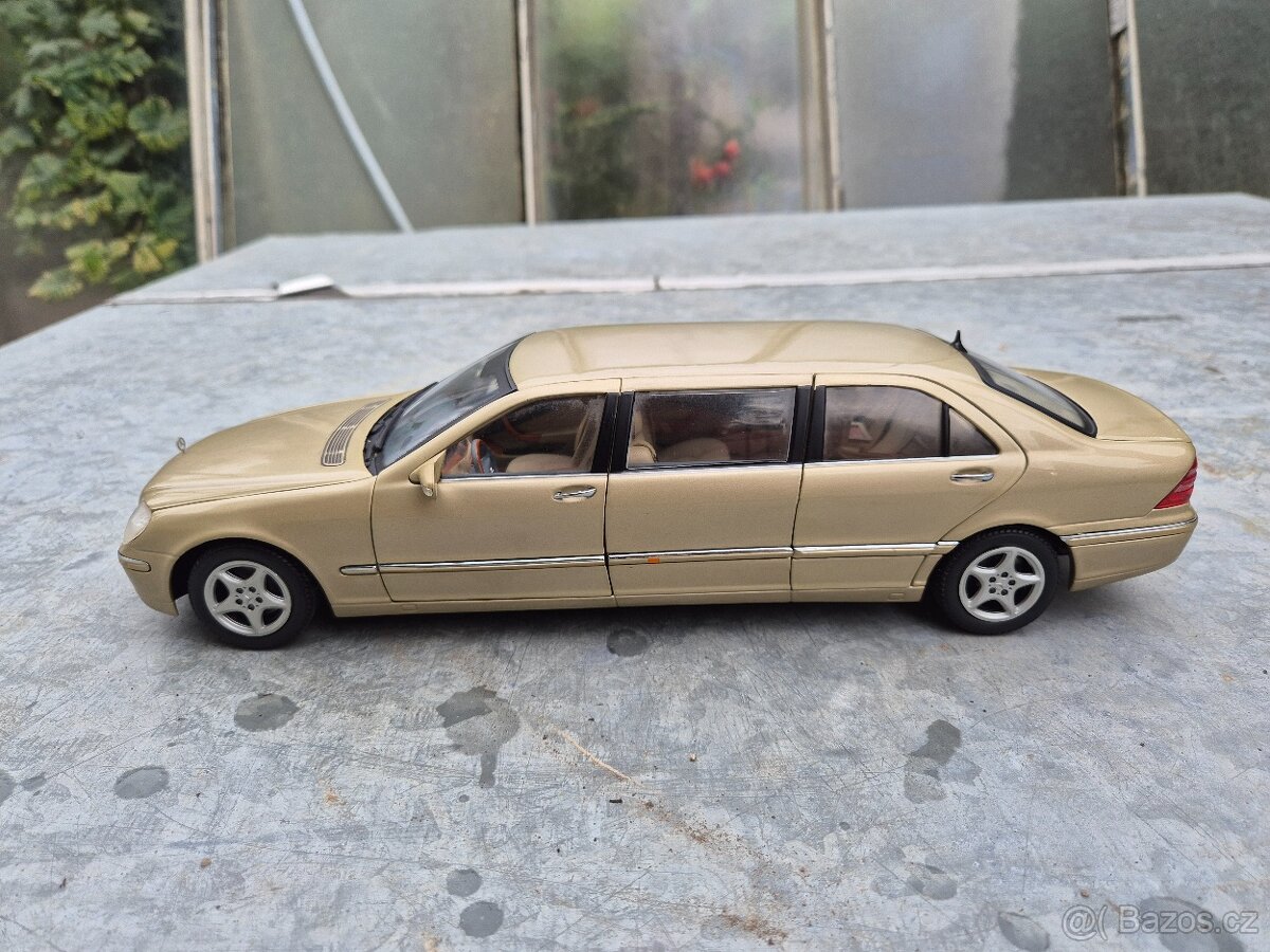 Prodám model 1:18 Mercedes benz S600 w220 pullman - 6
