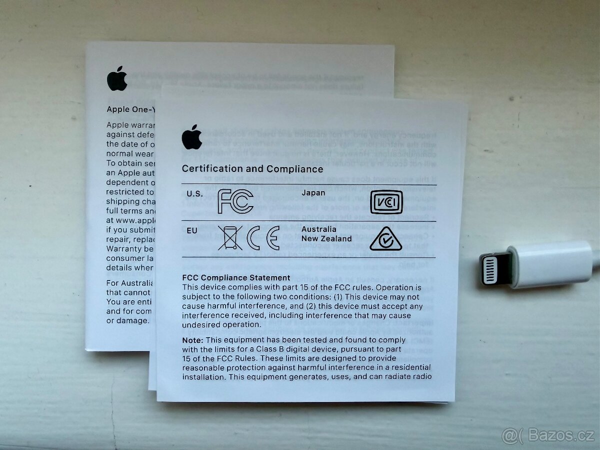 Adapter APPLE iPhone MMX62ZM/A Jack 3,5mm / lightning - 6