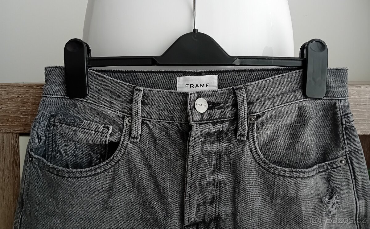 Frame dámské luxusní džíny ke kotníkům vel. S/M - 6