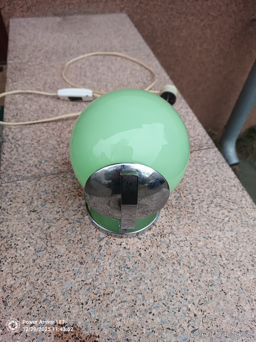 Art Deco lampička niklovaná mosaz - 6