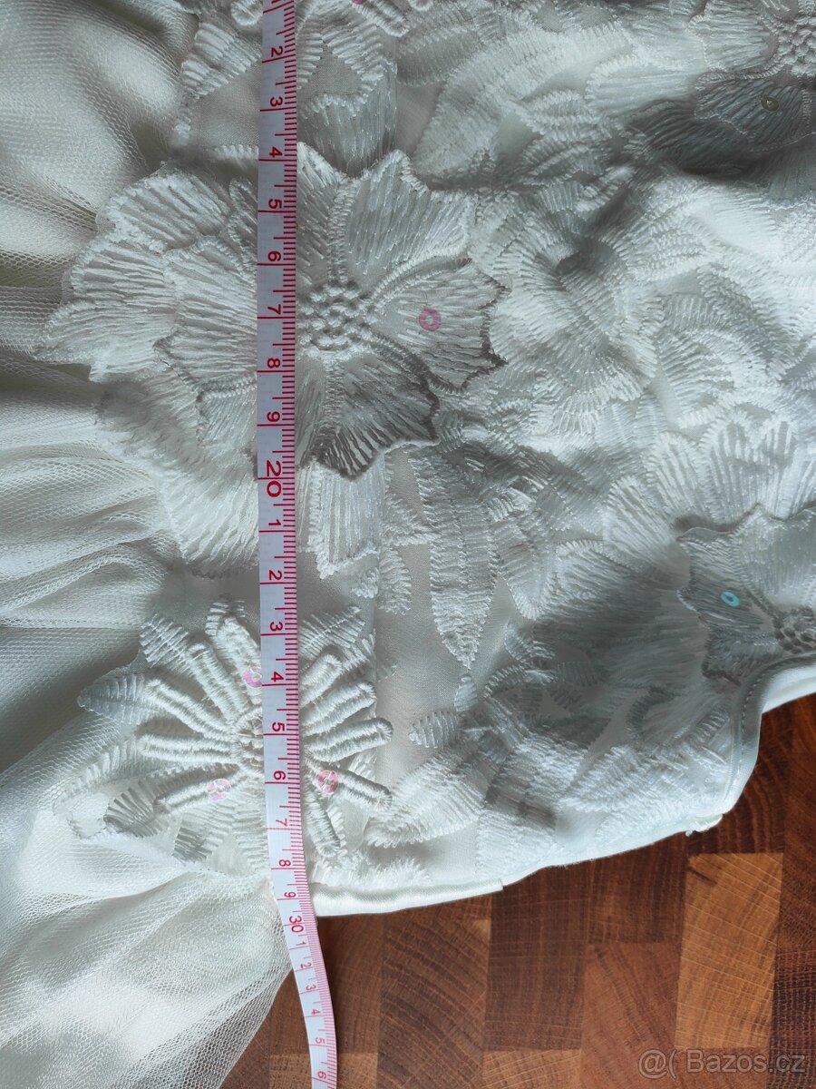 Šaty- svatební, družička vel.110 - 6