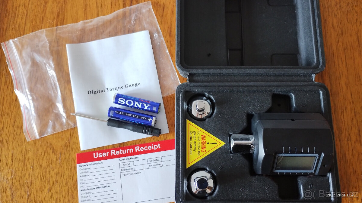 Digitální momentový klíč 1/2", 13.5 - 135 Nm - 6