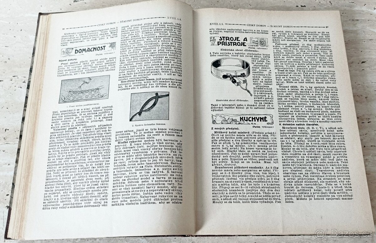 Časopisy Šťastný domov, dva svázané ročníky 1923 a 1924 - 6