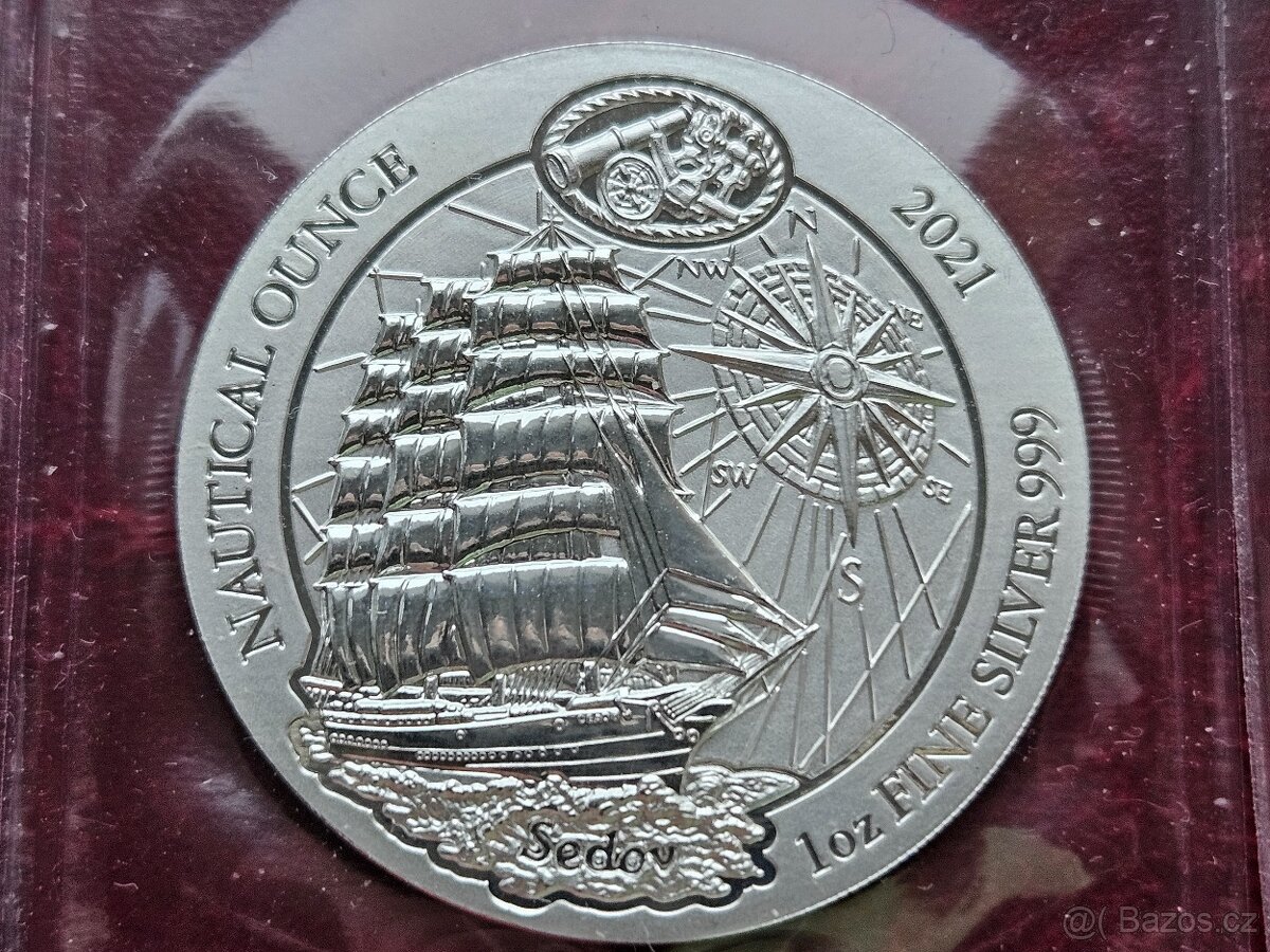 6x 1 oz stříbrná mince Nautical Ounce 2017 až 2022 - 6
