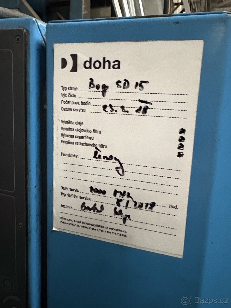 Kompresor BOGE SD 15 + nádrž Bert E.50 - 6