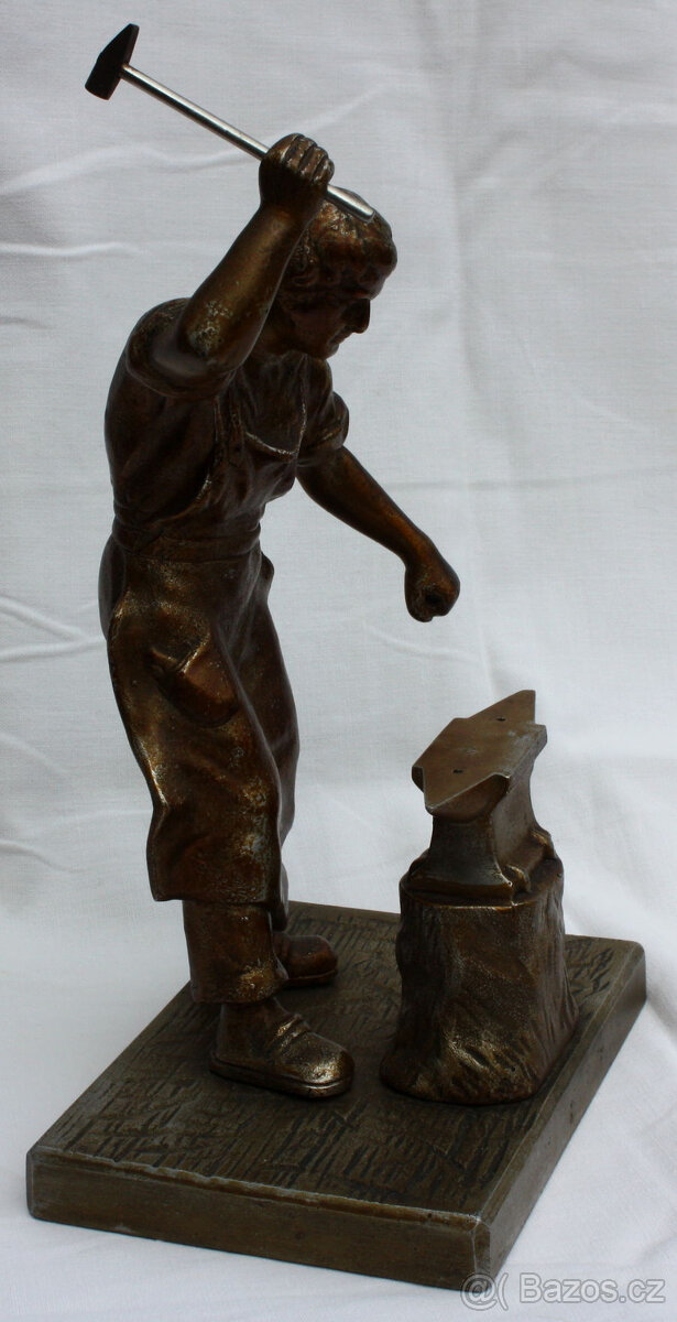 Socha kovář, soška, figura, figurka, busty, bysta, bista - 6