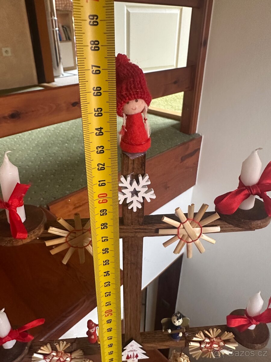 Vánoční svícen - ruční výroba - 6