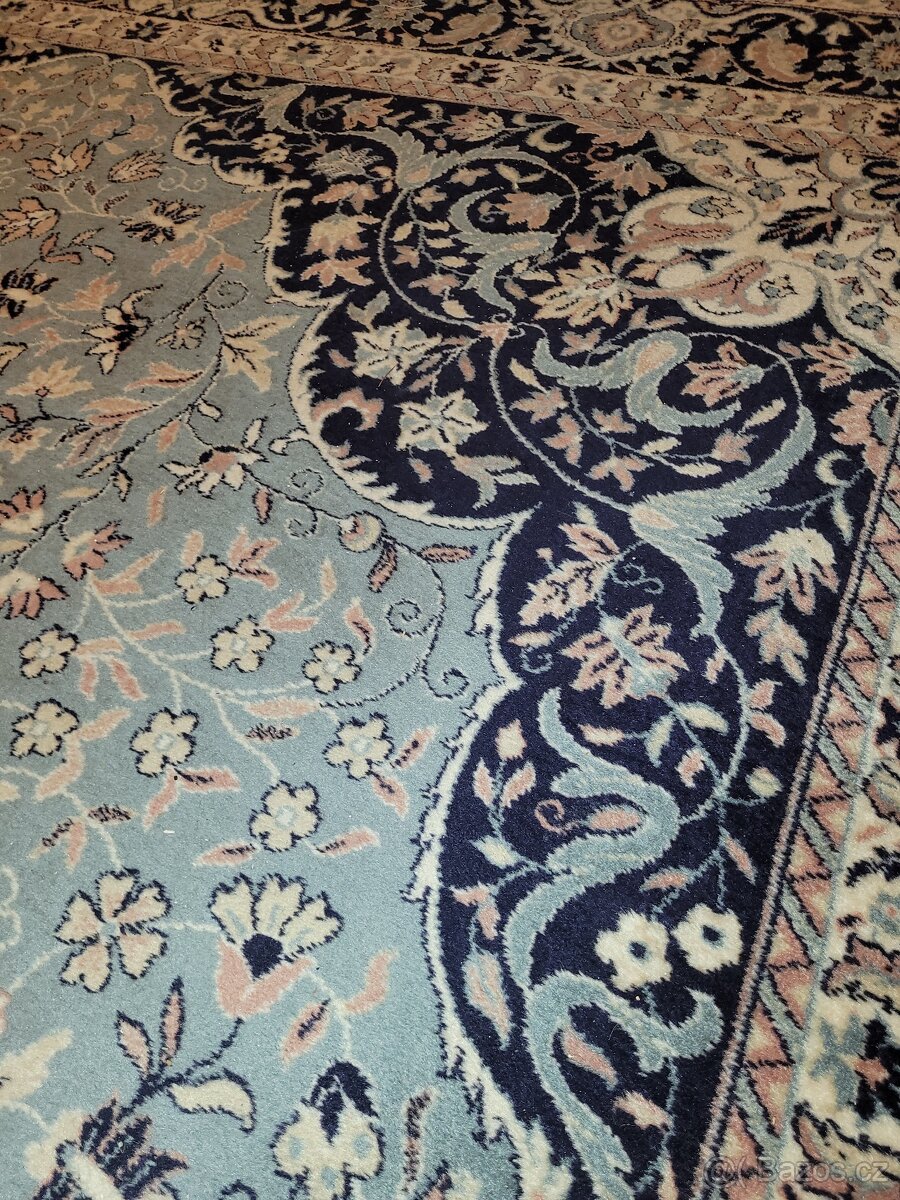 Modrý orientální koberec vintage - 6