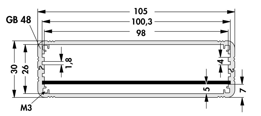 Přístrojová skříňka / krabička Fischer AKG - 6