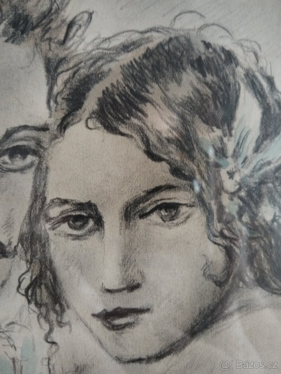 obraz MILENCI, sign. Jaroslav Štika - 6