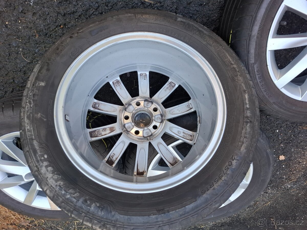 Alu kola 16" Škoda Alaris 5x100 s pneu 205/60R16 - 6