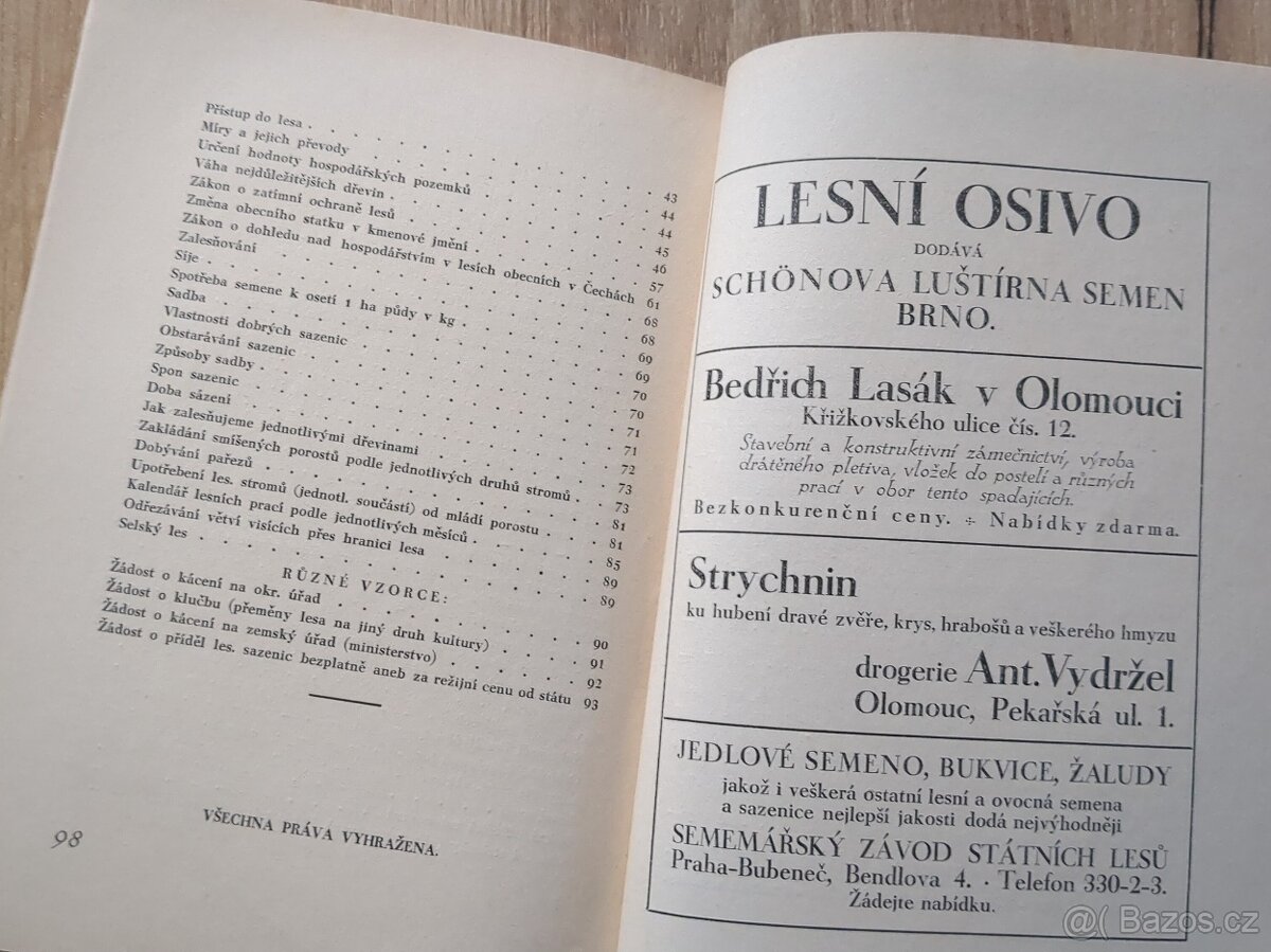 Praktický rádce pro majitele lesního majetku, 1929 - 6