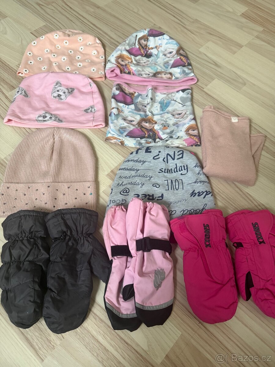 Čepice+ rukavice vel 6-8 - 6