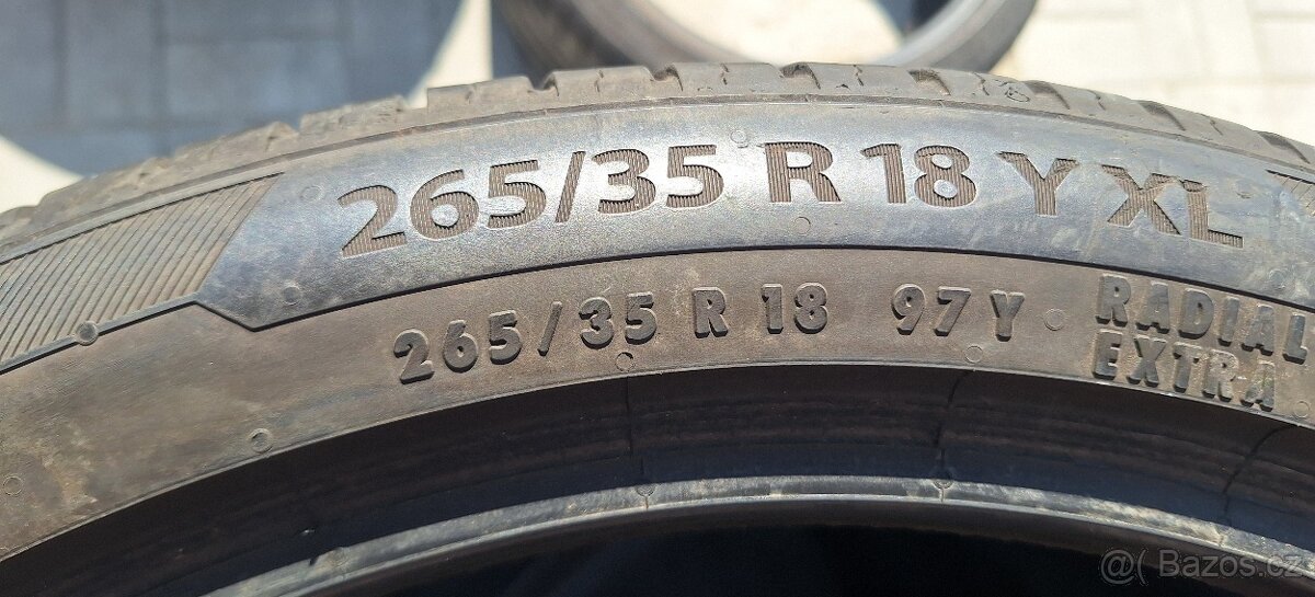 Prodám letní pneu 265/35/18 Barum - 6