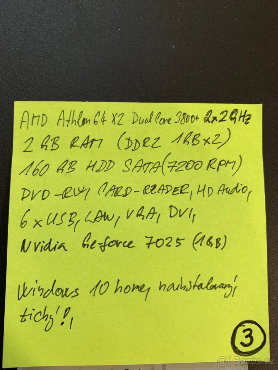 Stolní počítač PC Desktop Computer AMD 2x2,2GHz - 6