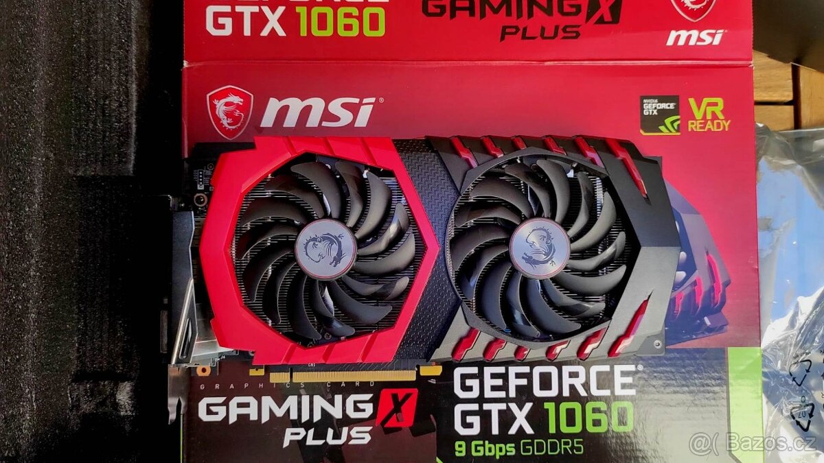 karta MSI GeForce GTX 1060 6GB Gaming X Plus - 6