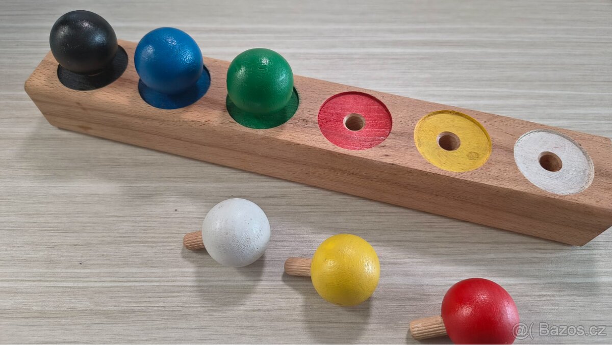 Montessori barevné kuličky - 6