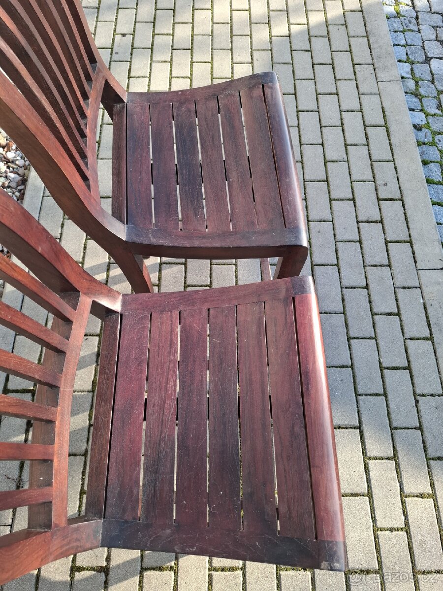 2x barové židle masiv - 6