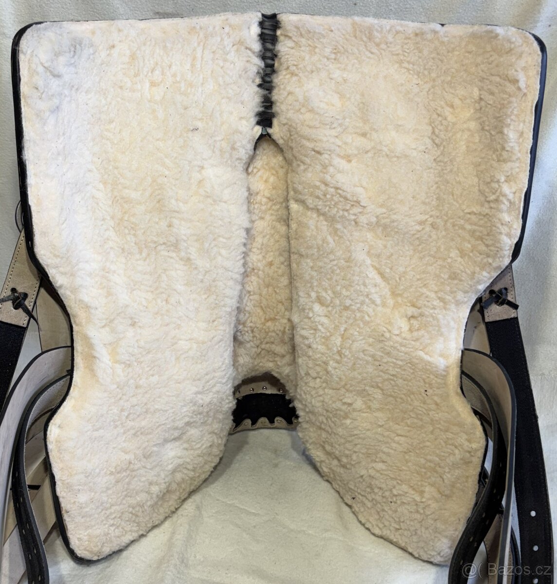 Westernový sedlový komplet 16) světle přírodní - 6