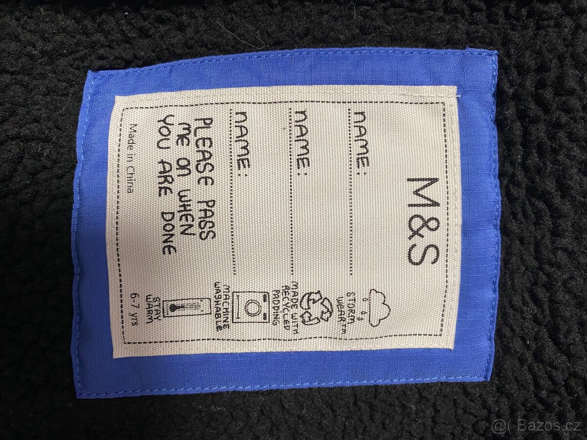 Zimní bunda-parka M&S vel. 122 - 6
