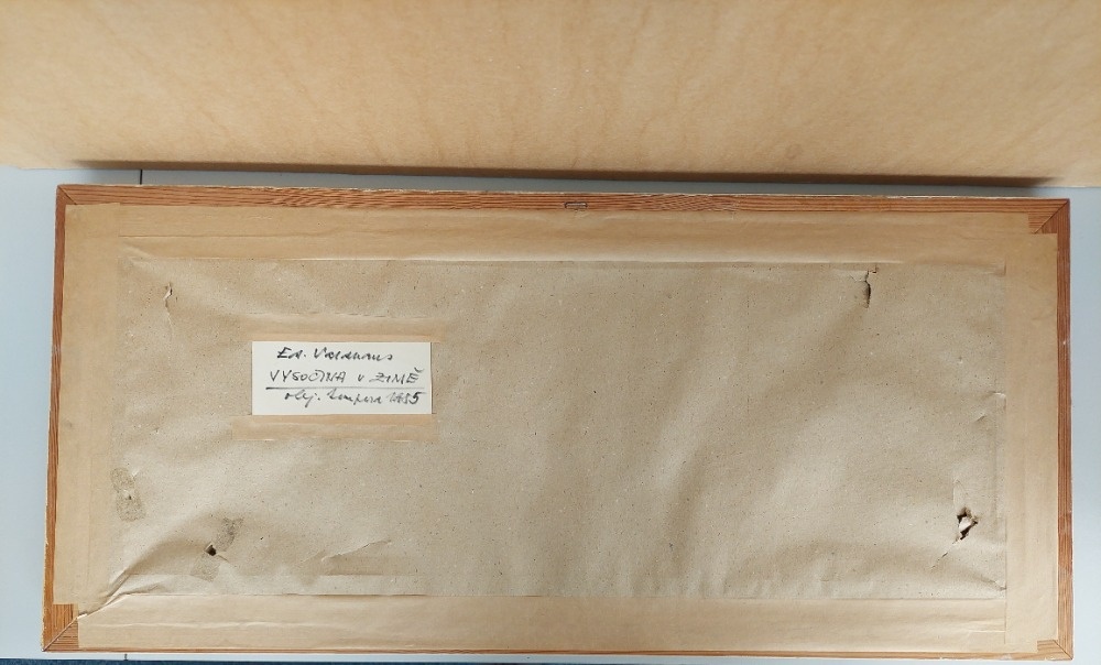 Eduard Valdhans - Vysočina v zimě 1985, obří olejová tempera - 6