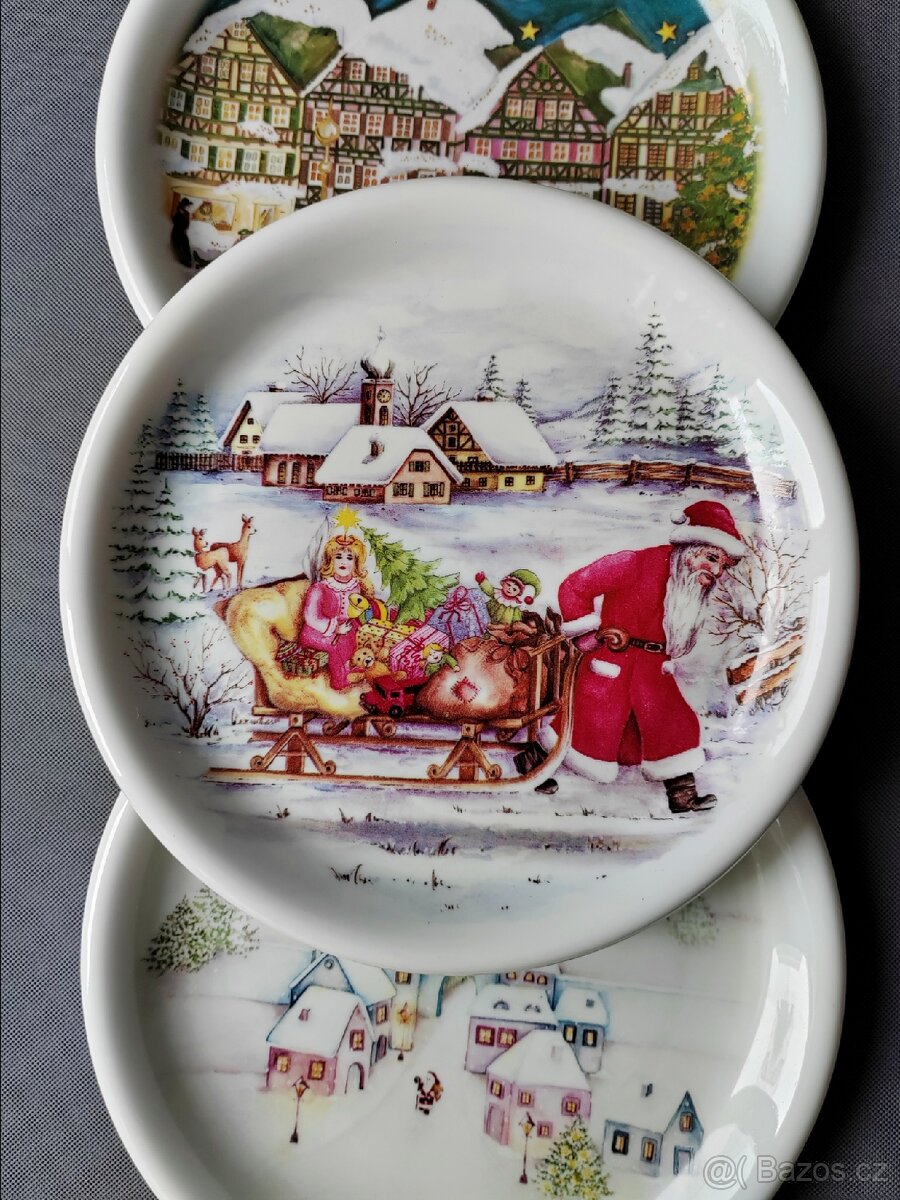 Vánoční kolekce porcelánových talířů a svícnů - 6