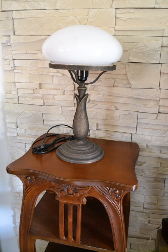 Mosazná stolní lampa 42cm - 6