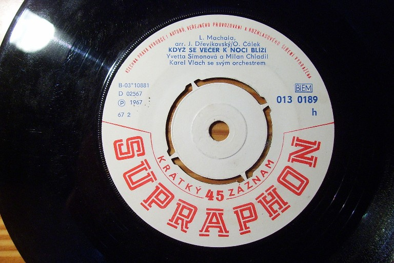 SP desky Y.Simonová,M.Chladil z let 1965-1968-set 6 ks - 6