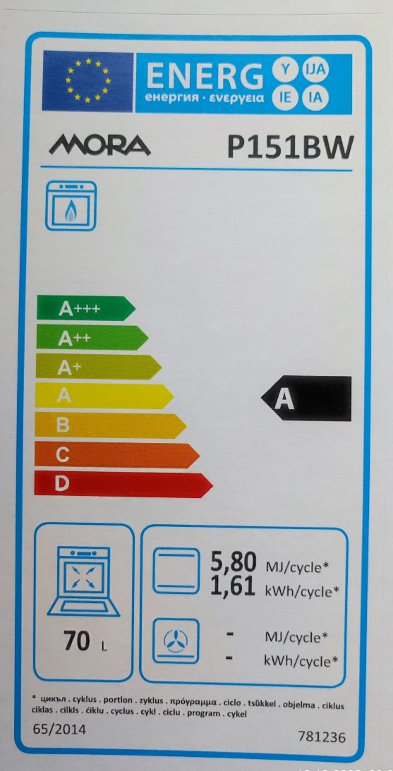 Prodám celoplynový sporák MORA - 6