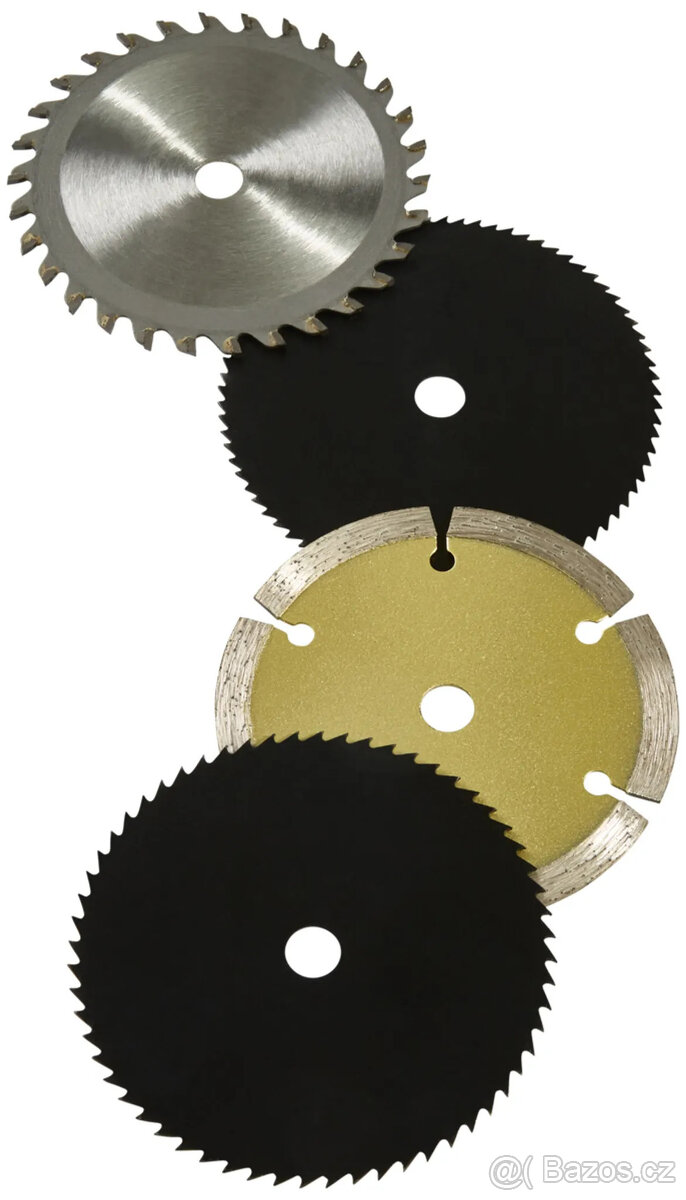 El. okružní pila 710W + 4 pilové kotouče, v kufříku, nová - 6