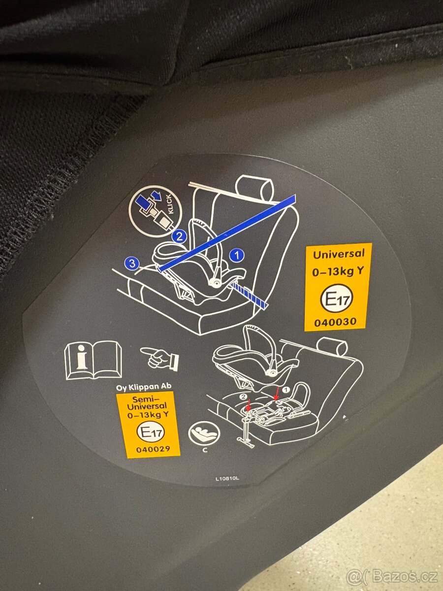 Klippan Dinofix – Black/Grey - 6