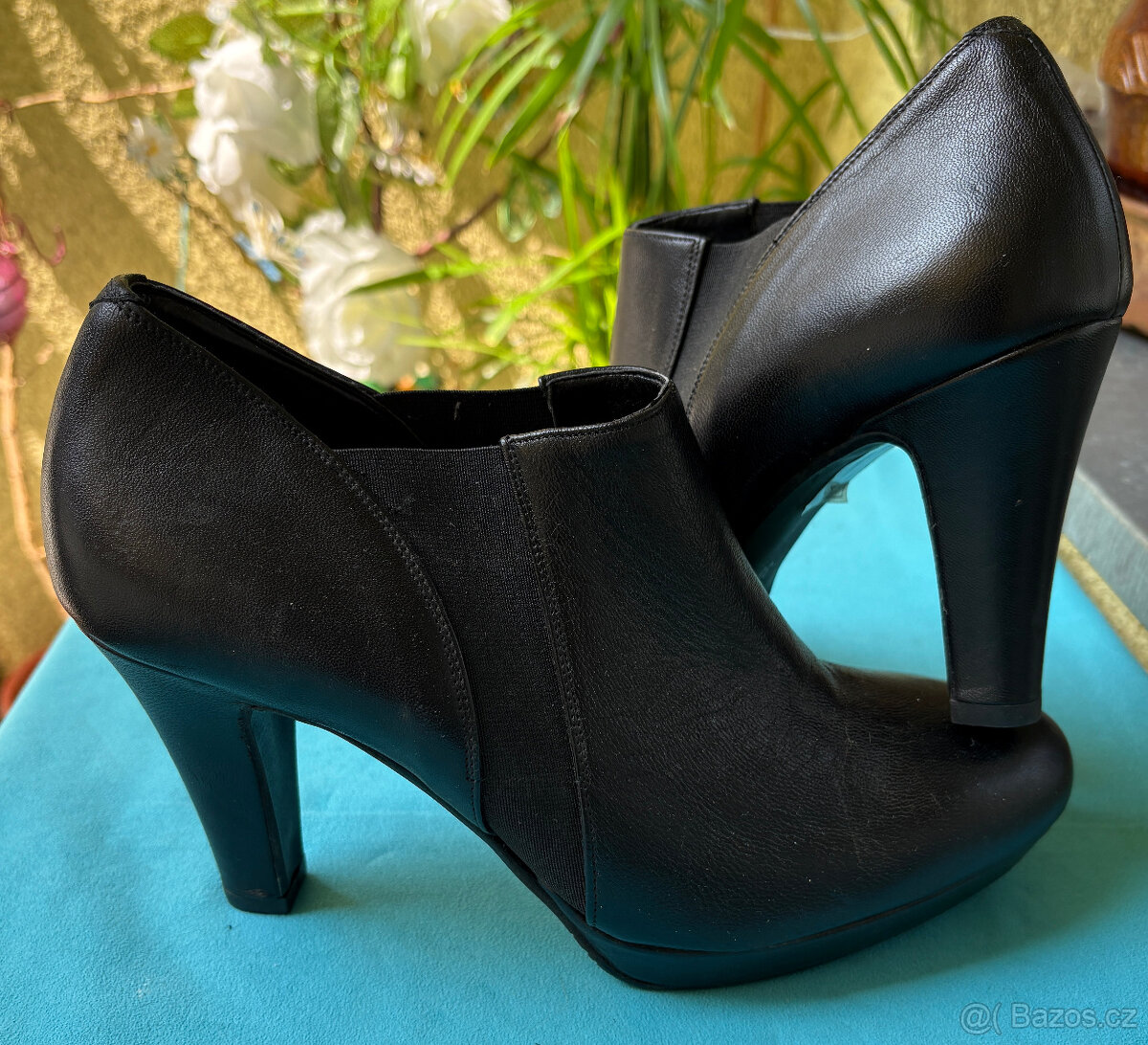 Kožené polokozačky zn. L'amour, vel. 38 - 6